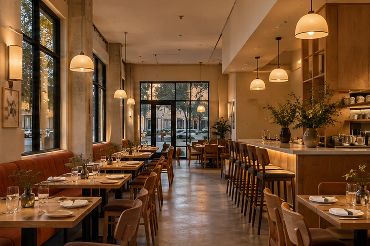 A welcoming restaurant interior