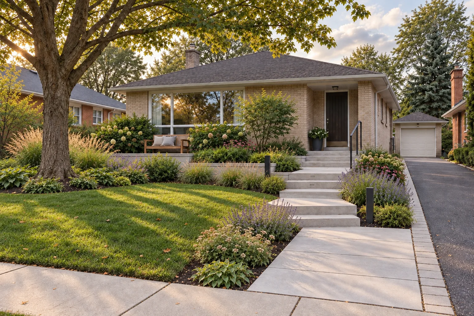 Front yard — after