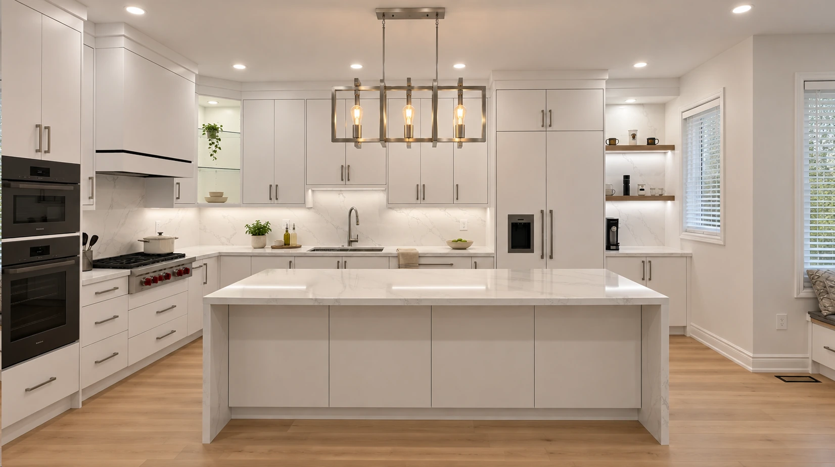 The white kitchen